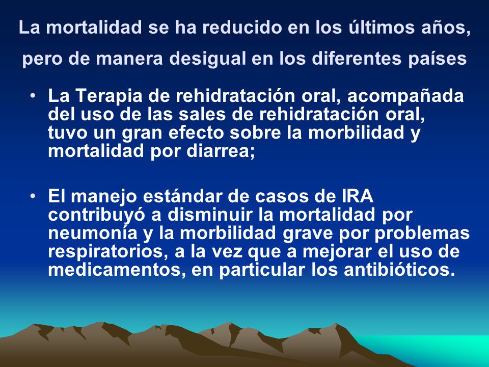 La mortalidad se ha reducido en los últimos años, pero de manera desigual en los diferentes países