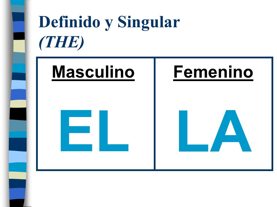 Definido y Singular (THE)