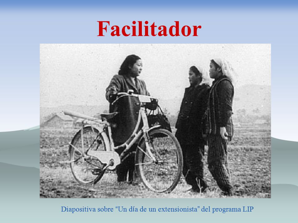 Diapositiva sobre Un día de un extensionista del programa LIP