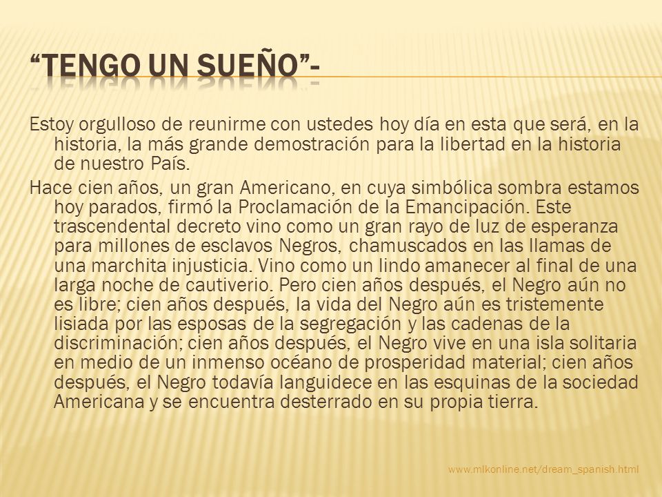 Tengo Un Sueño -