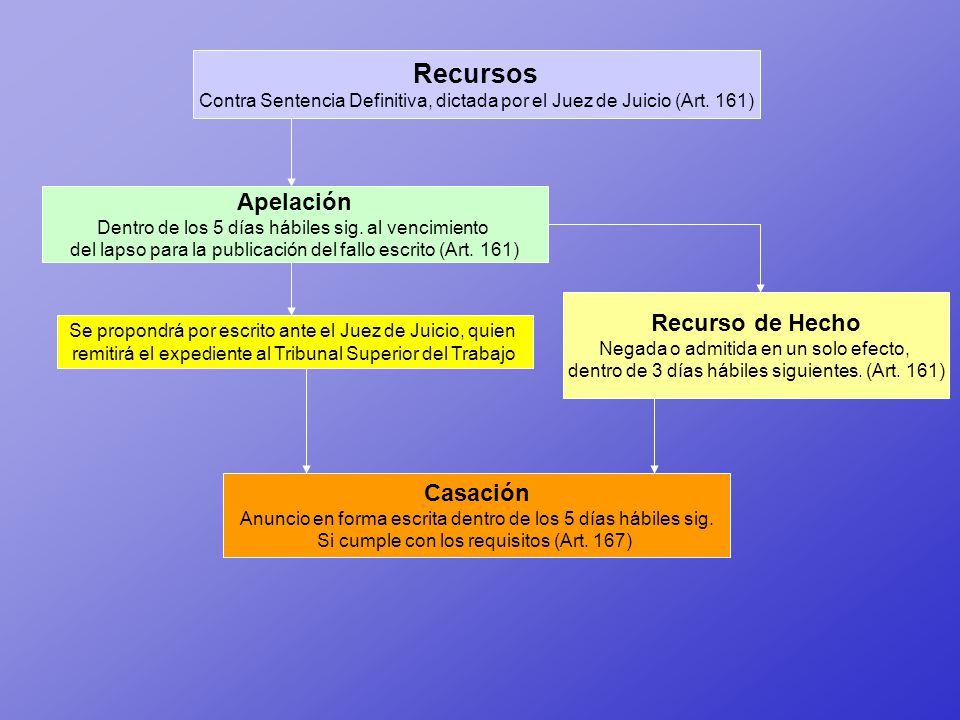 Recursos Apelación Recurso de Hecho Casación