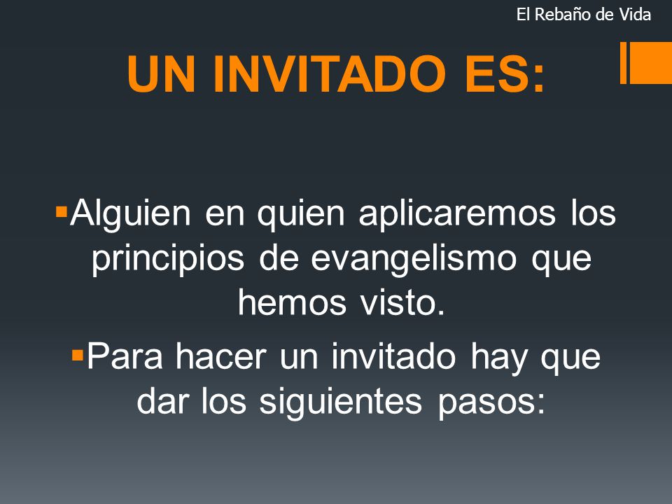 Para hacer un invitado hay que dar los siguientes pasos: