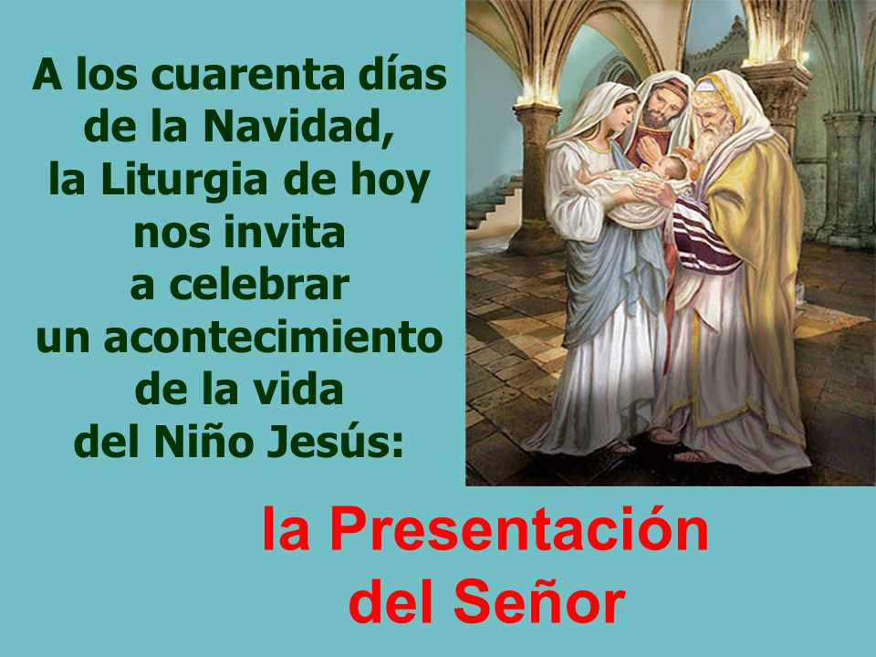 A los cuarenta días de la Navidad, la Liturgia de hoy nos invita