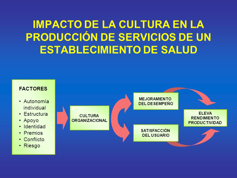 IMPACTO DE LA CULTURA EN LA PRODUCCIÓN DE SERVICIOS DE UN ESTABLECIMIENTO DE SALUD