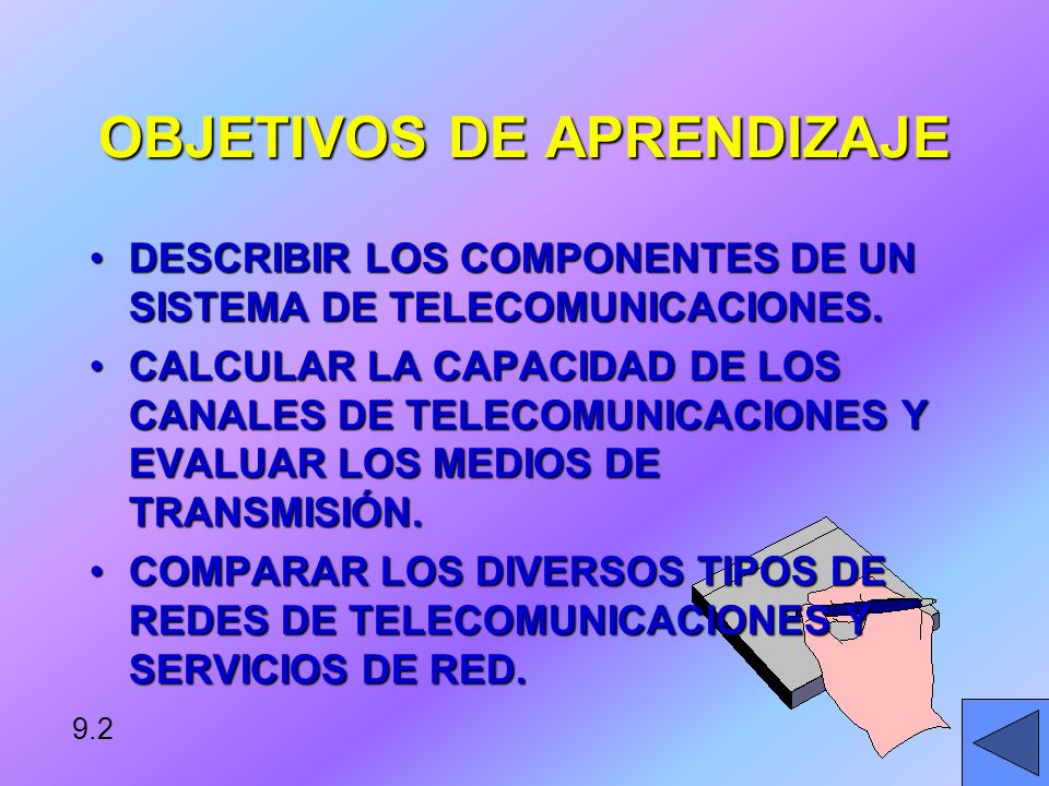 OBJETIVOS DE APRENDIZAJE