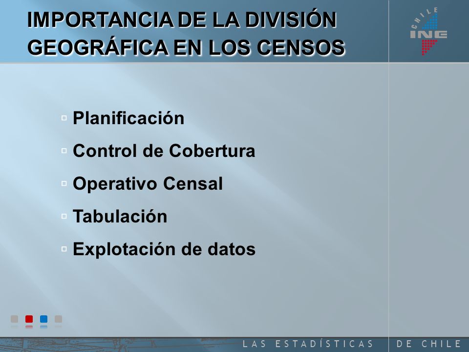 IMPORTANCIA DE LA DIVISIÓN GEOGRÁFICA EN LOS CENSOS