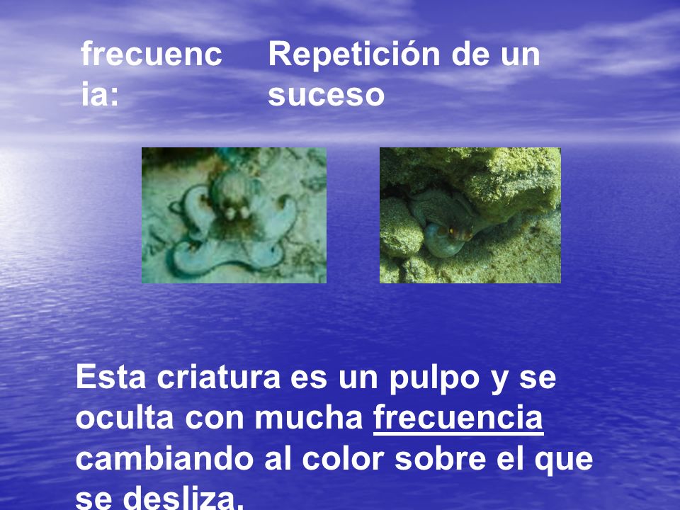 frecuencia: Repetición de un suceso.