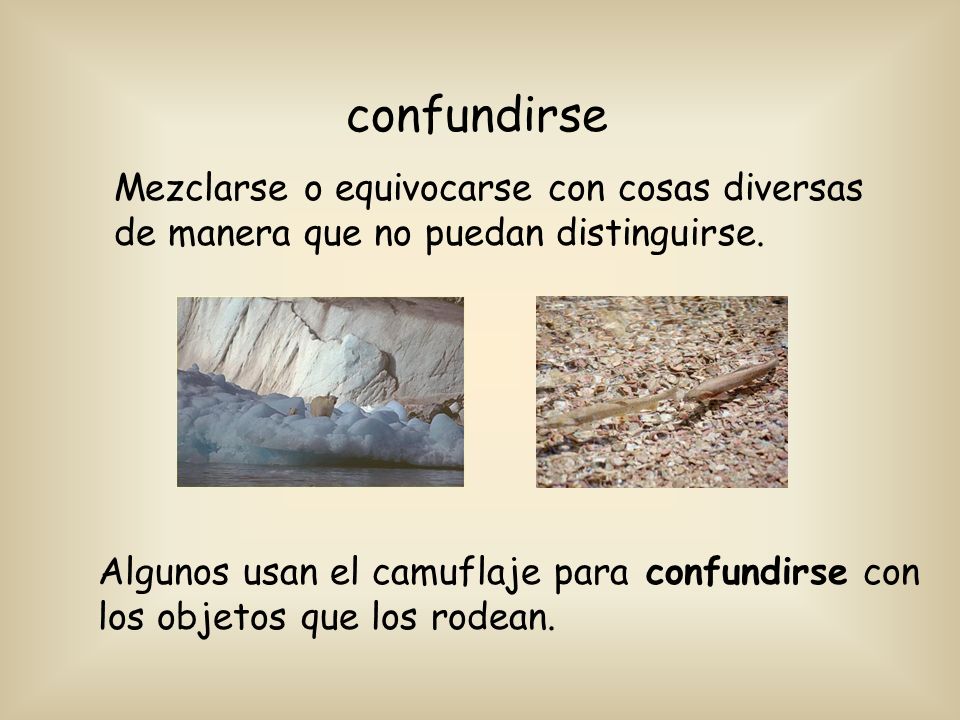 confundirse Mezclarse o equivocarse con cosas diversas de manera que no puedan distinguirse.