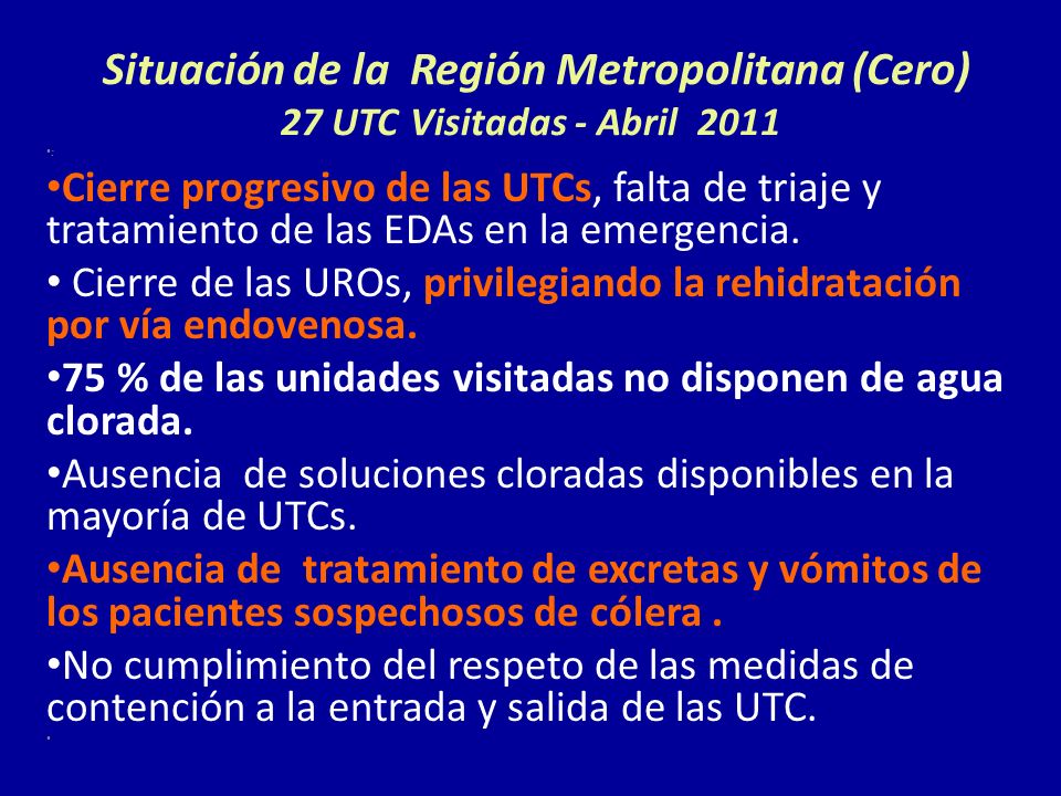 Situación de la Región Metropolitana (Cero) 27 UTC Visitadas - Abril 2011