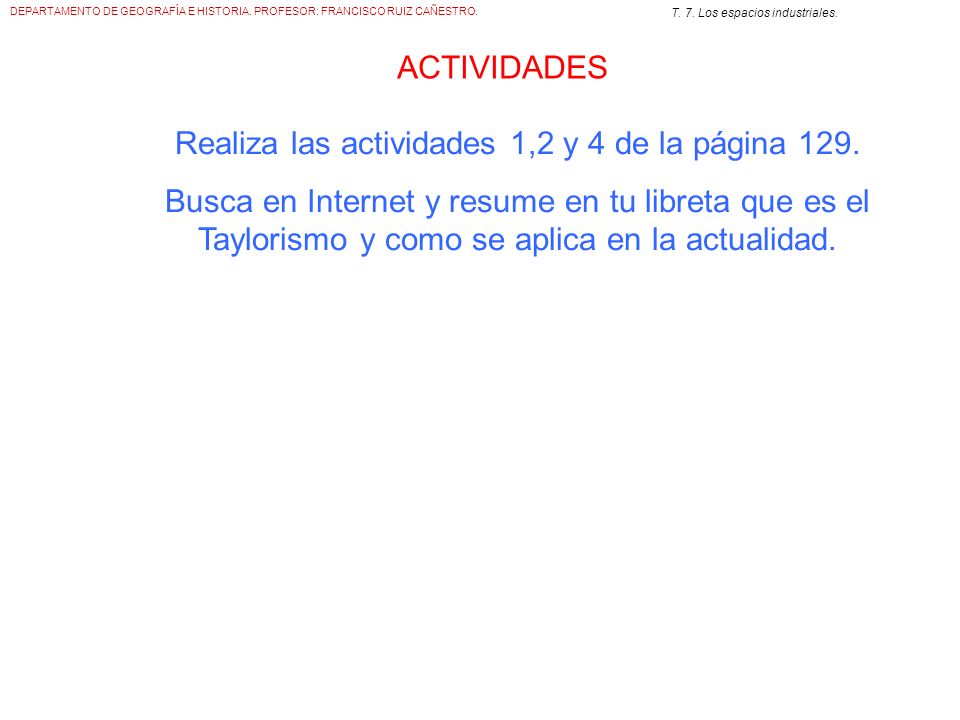 Realiza las actividades 1,2 y 4 de la página 129.