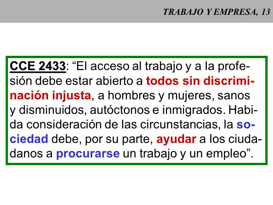 CCE 2433: El acceso al trabajo y a la profe-
