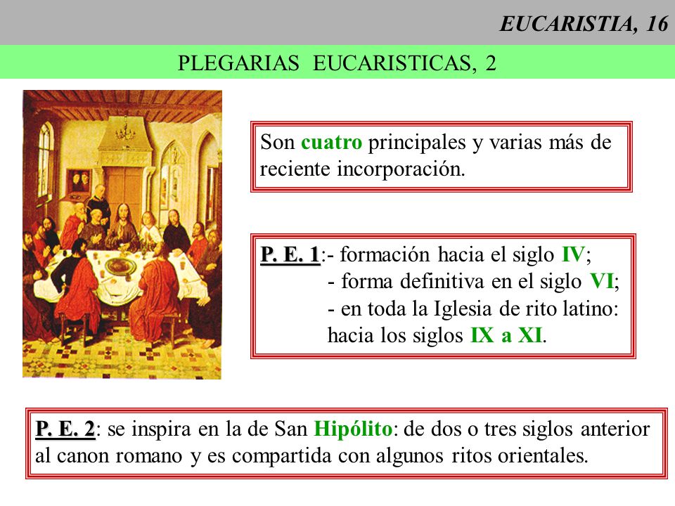PLEGARIAS EUCARISTICAS, 2