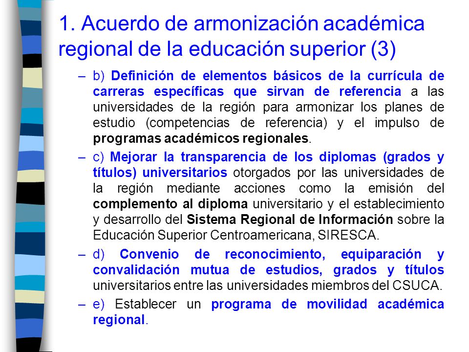 1. Acuerdo de armonización académica regional de la educación superior (3)