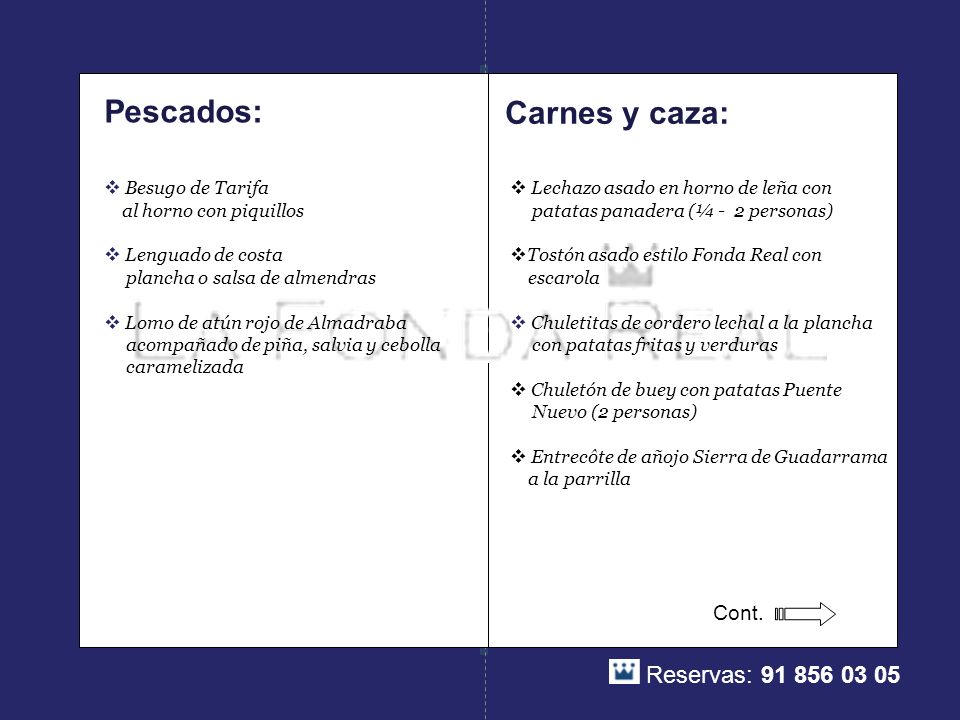 Pescados: Carnes y caza: Cont. Besugo de Tarifa al horno con piquillos