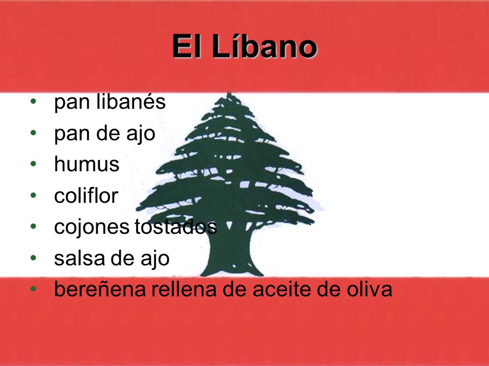 El Líbano pan libanés pan de ajo humus coliflor cojones tostados
