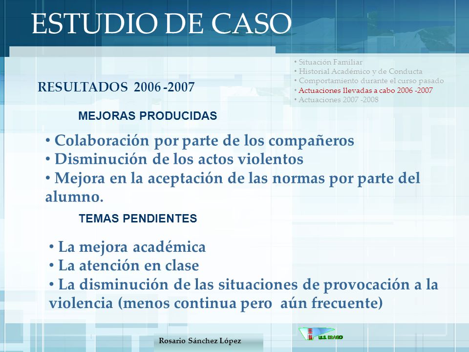 ESTUDIO DE CASO Colaboración por parte de los compañeros