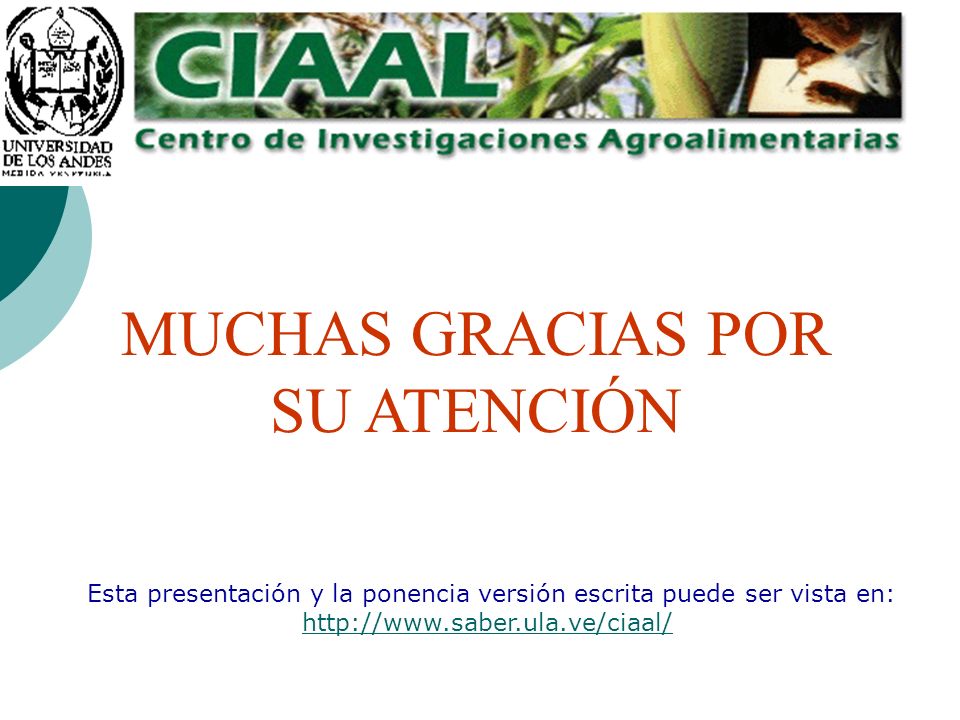 Esta presentación y la ponencia versión escrita puede ser vista en: