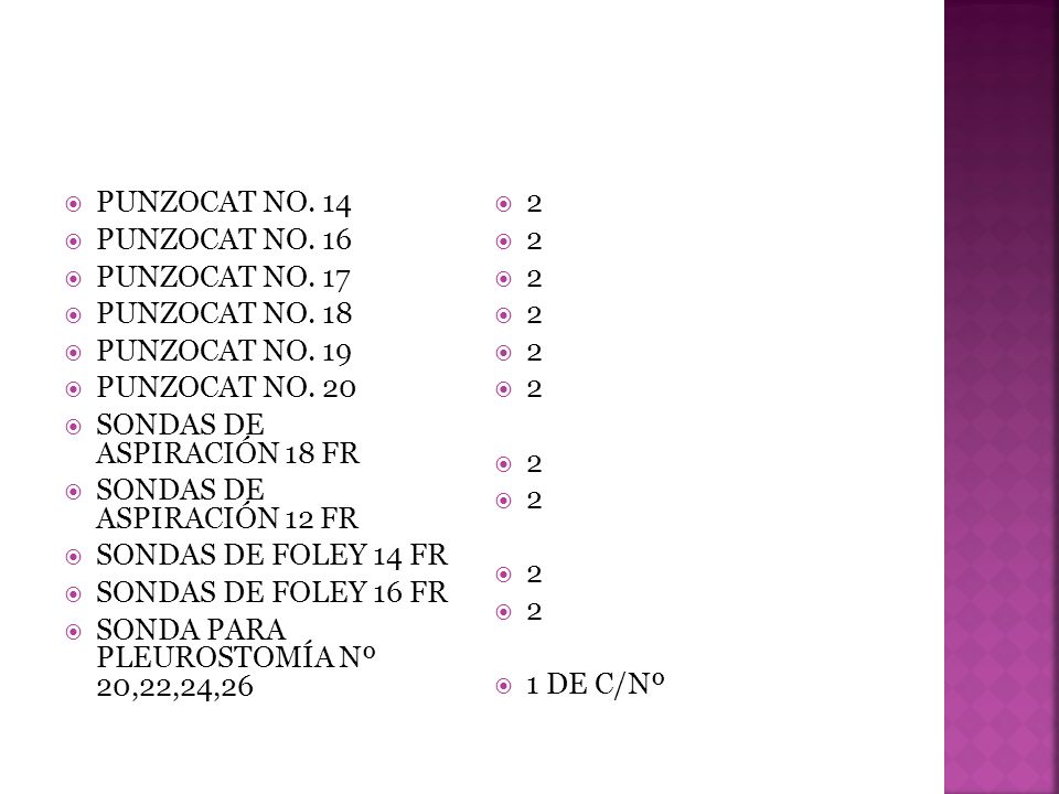PUNZOCAT NO. 14 PUNZOCAT NO. 16. PUNZOCAT NO. 17. PUNZOCAT NO. 18. PUNZOCAT NO. 19. PUNZOCAT NO. 20.