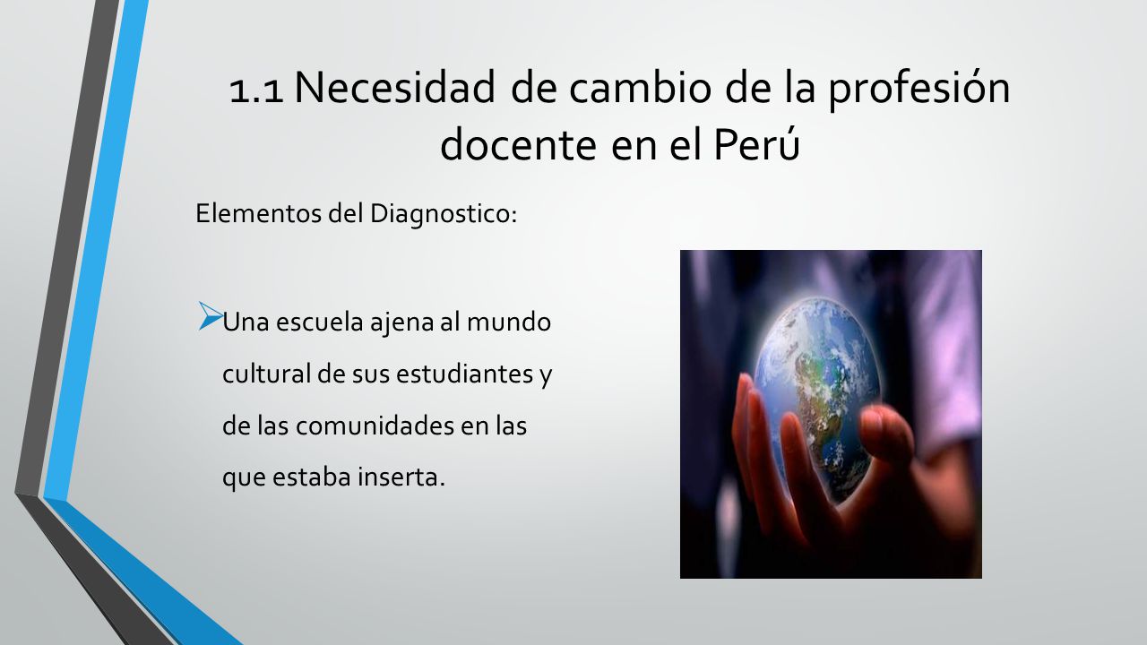 1.1 Necesidad de cambio de la profesión docente en el Perú
