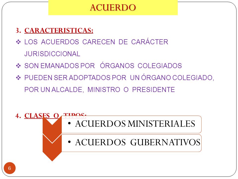 ACUERDOS MINISTERIALES