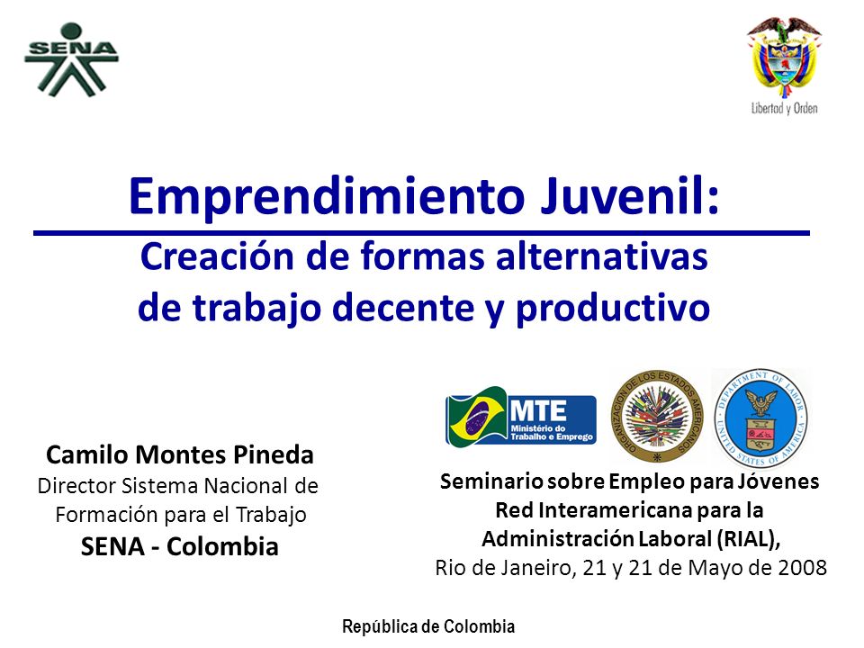 Director Sistema Nacional de Formación para el Trabajo