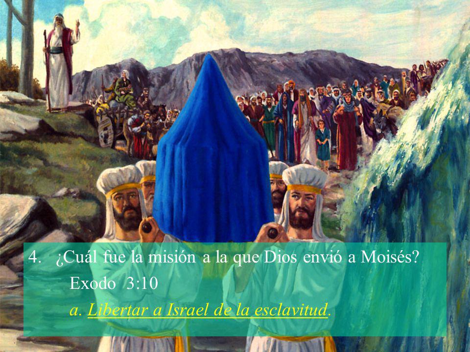 ¿Cuál fue la misión a la que Dios envió a Moisés