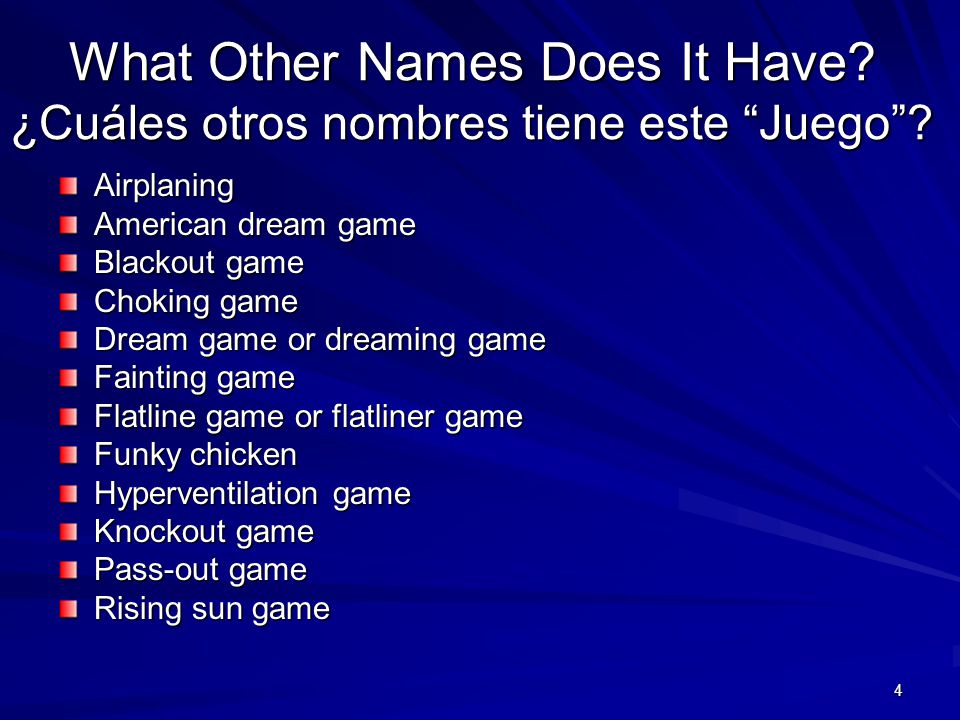 What Other Names Does It Have ¿Cuáles otros nombres tiene este Juego