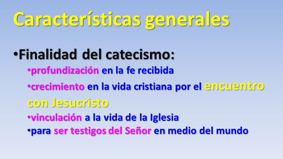 Características generales