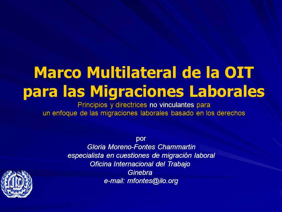 Marco Multilateral de la OIT para las Migraciones Laborales