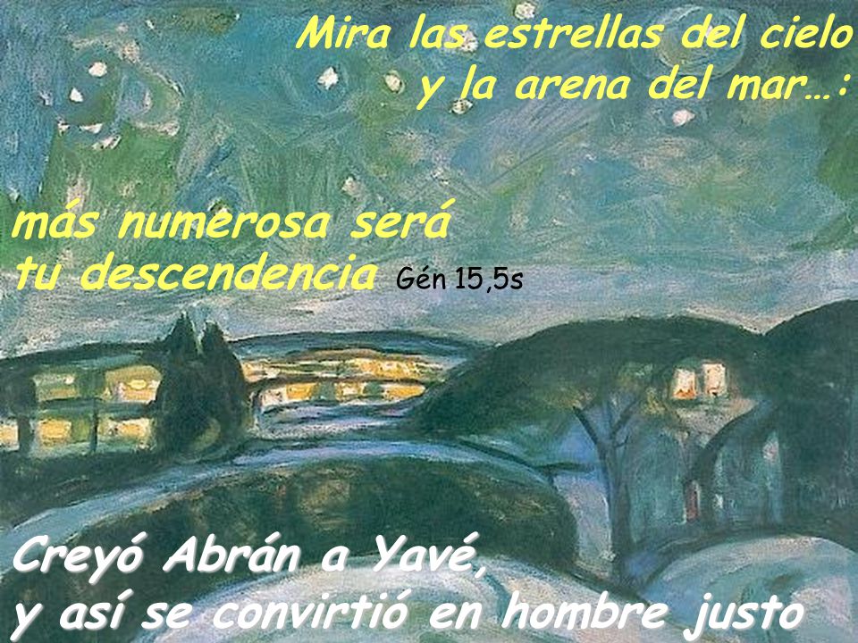Mira las estrellas del cielo y la arena del mar…: