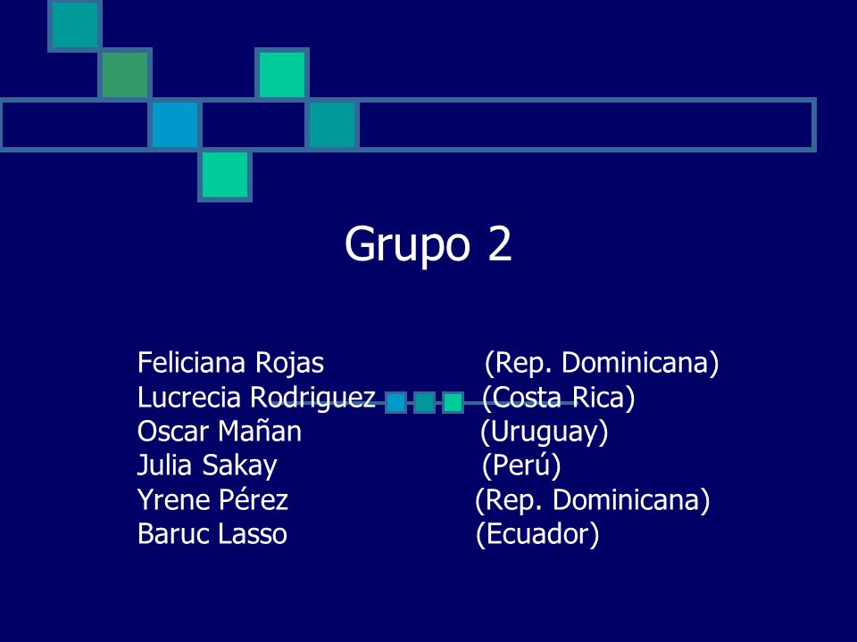 Grupo 2 Feliciana Rojas (Rep. Dominicana)