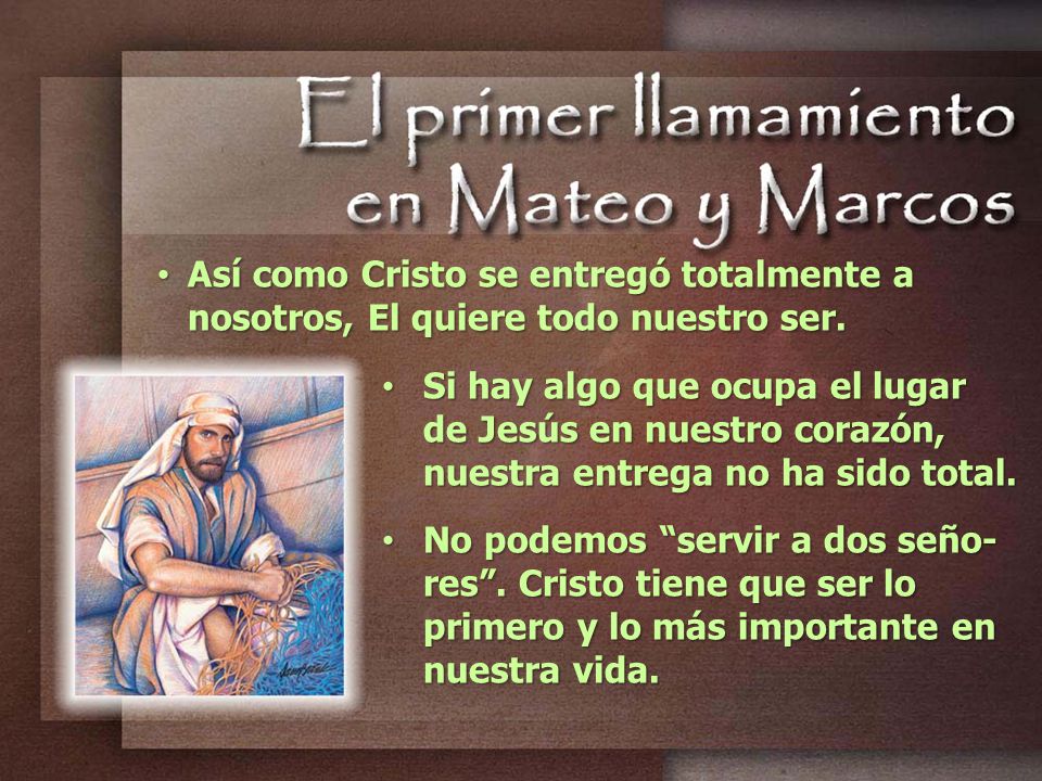 Así como Cristo se entregó totalmente a nosotros, El quiere todo nuestro ser.