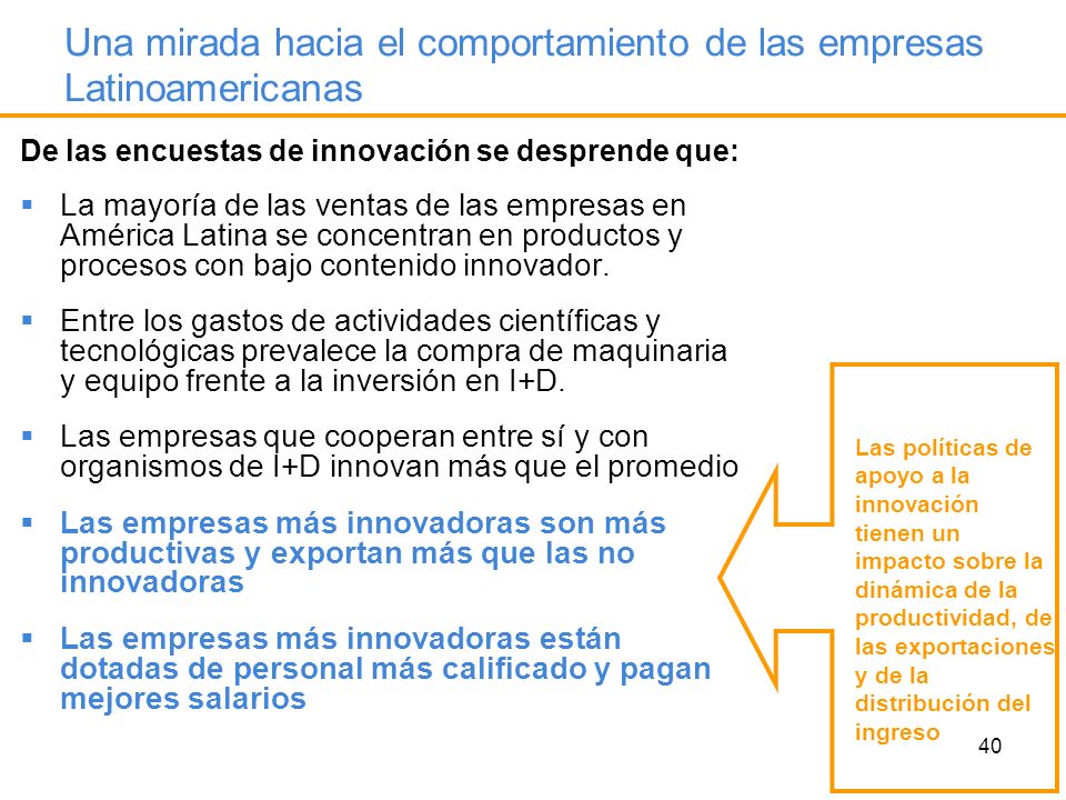 Una mirada hacia el comportamiento de las empresas Latinoamericanas