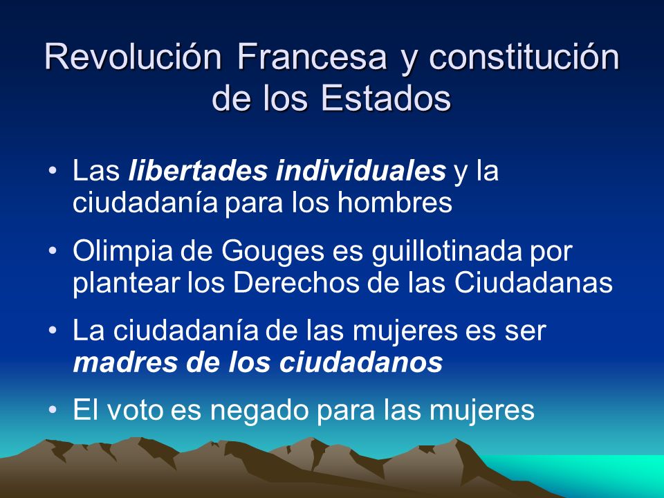 Revolución Francesa y constitución de los Estados