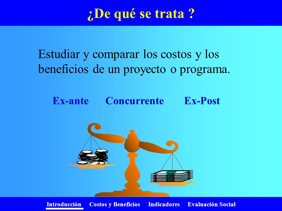 Ex-ante Concurrente Ex-Post
