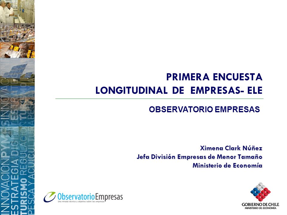 PRIMERA ENCUESTA LONGITUDINAL DE EMPRESAS- ELE