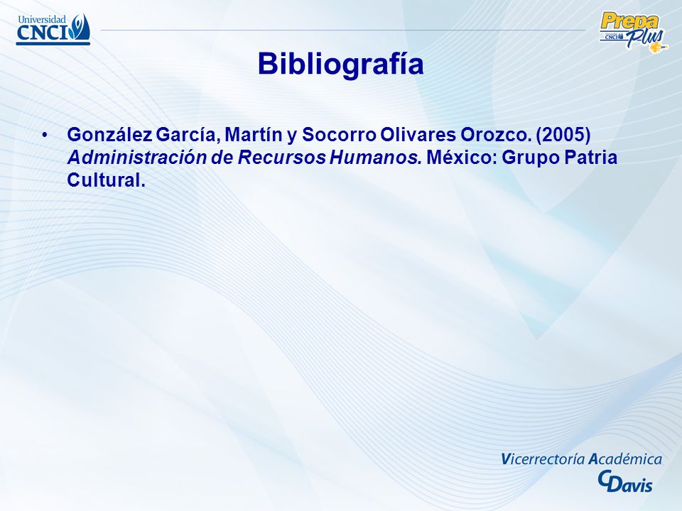 Bibliografía González García, Martín y Socorro Olivares Orozco.