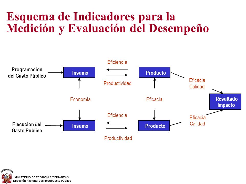 Esquema de Indicadores para la Medición y Evaluación del Desempeño