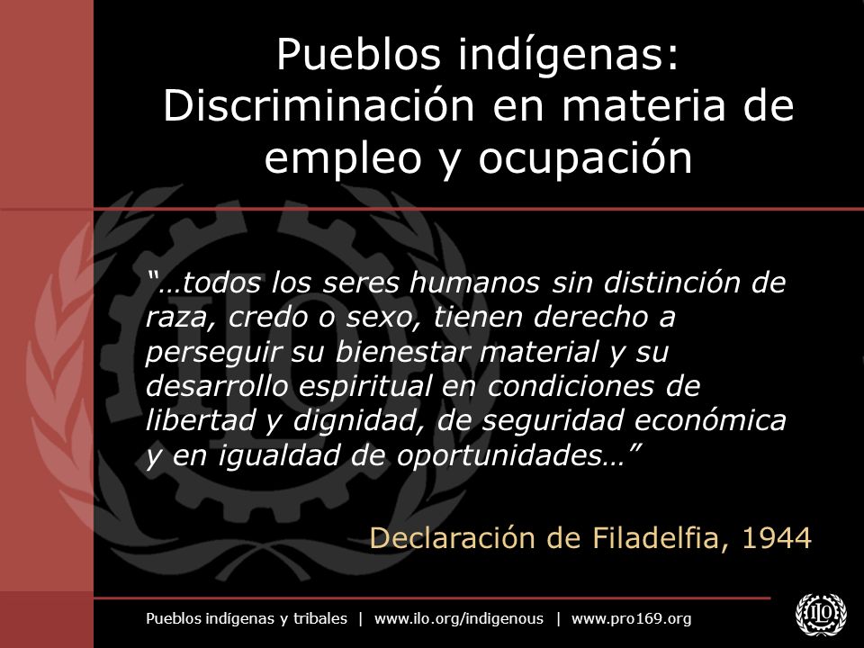 Pueblos indígenas: Discriminación en materia de empleo y ocupación