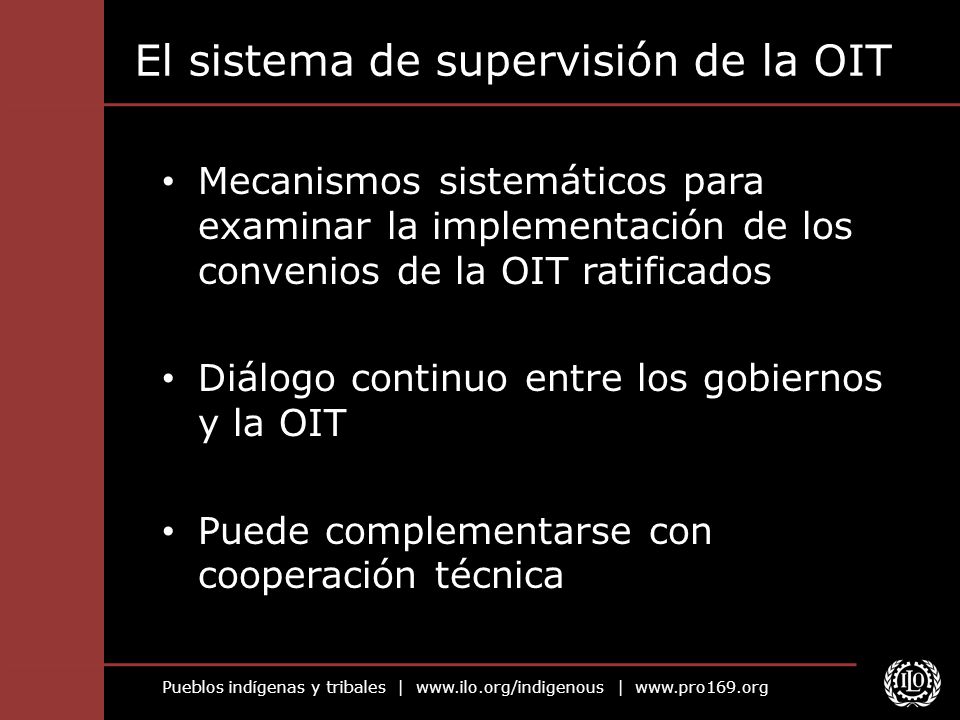 El sistema de supervisión de la OIT