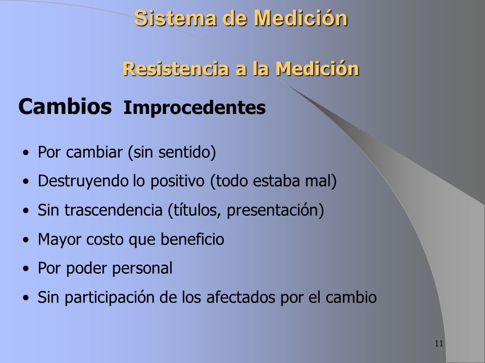 Sistema de Medición Resistencia a la Medición