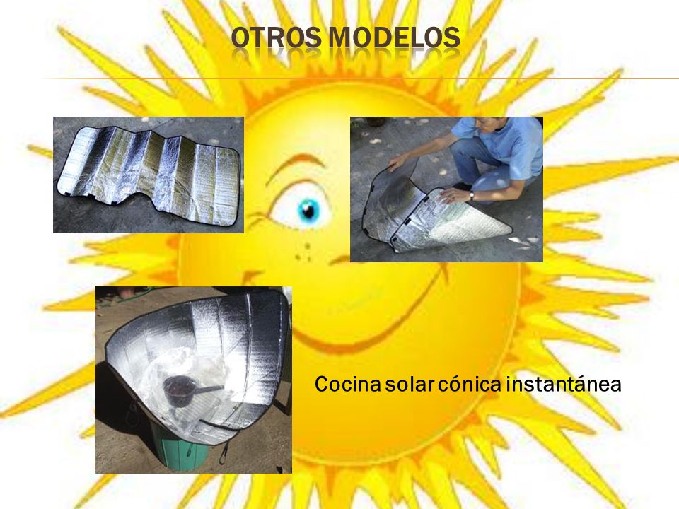 OTROS MODELOS Cocina solar cónica instantánea