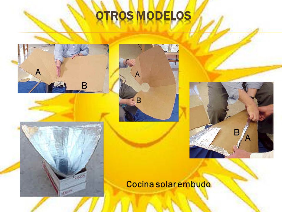 OTROS MODELOS Cocina solar embudo