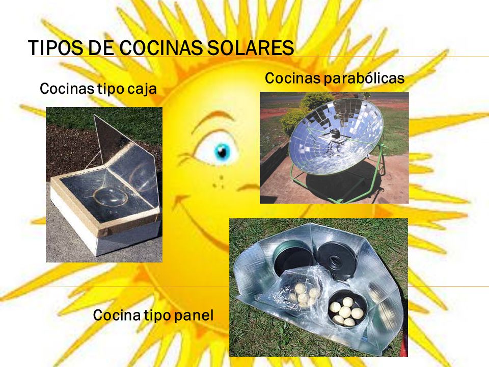 TIPOS DE COCINAS SOLARES Cocinas tipo caja
