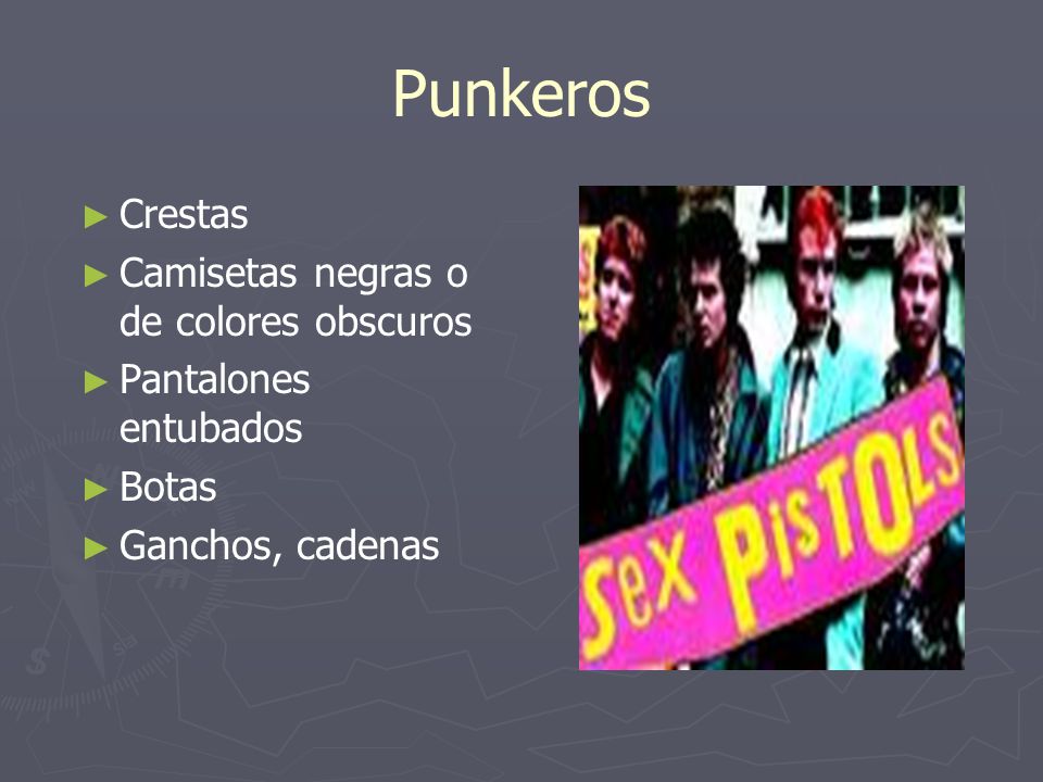 Punkeros Crestas Camisetas negras o de colores obscuros
