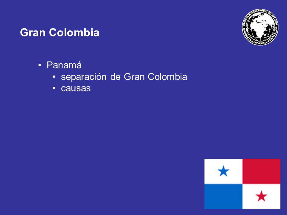 Gran Colombia Panamá separación de Gran Colombia causas