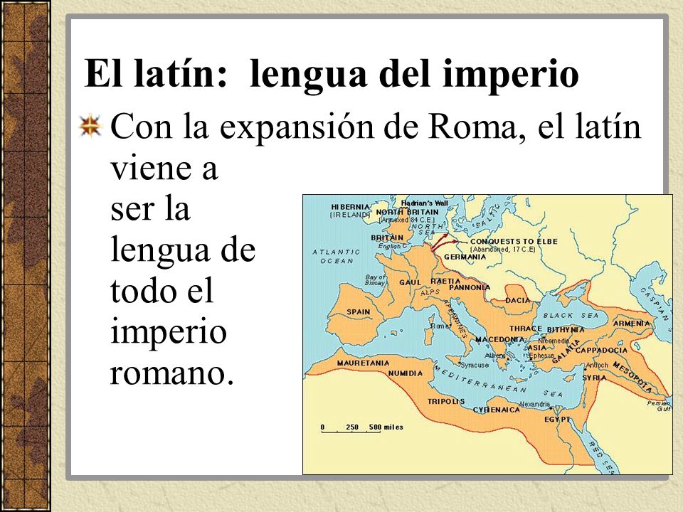 El latín: lengua del imperio