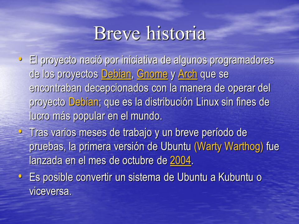 Breve historia