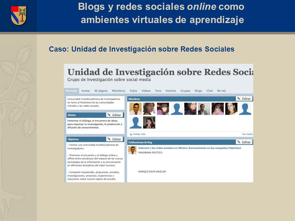 Blogs y redes sociales online como ambientes virtuales de aprendizaje