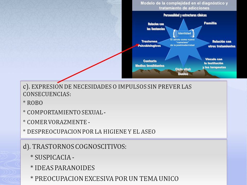 c). EXPRESION DE NECESIDADES O IMPULSOS SIN PREVER LAS CONSECUENCIAS: